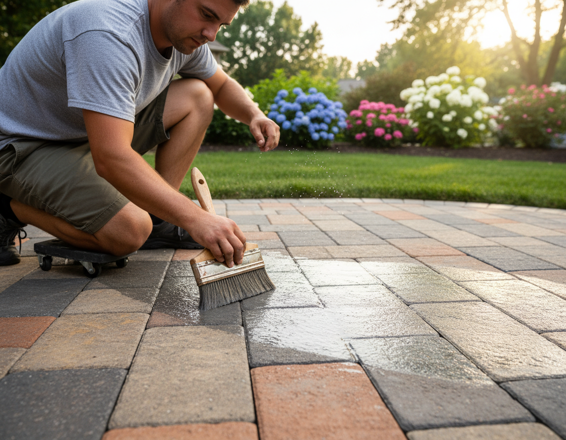 How Sealing Pavers In Lewis Center Helps Reduce Stains