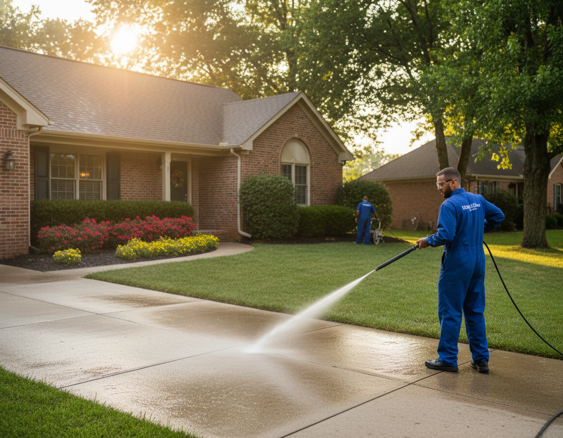 Telescopic Pole Window Cleaning for Two-Story Homes in Upper Arlington